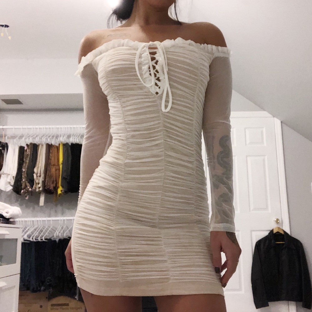 fashion nova ruched dress